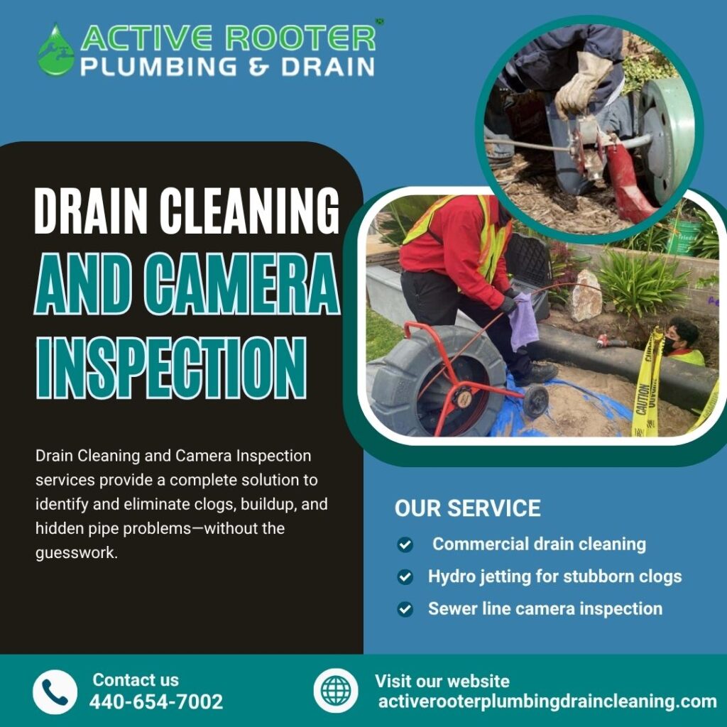 drain cleaning & camera insp