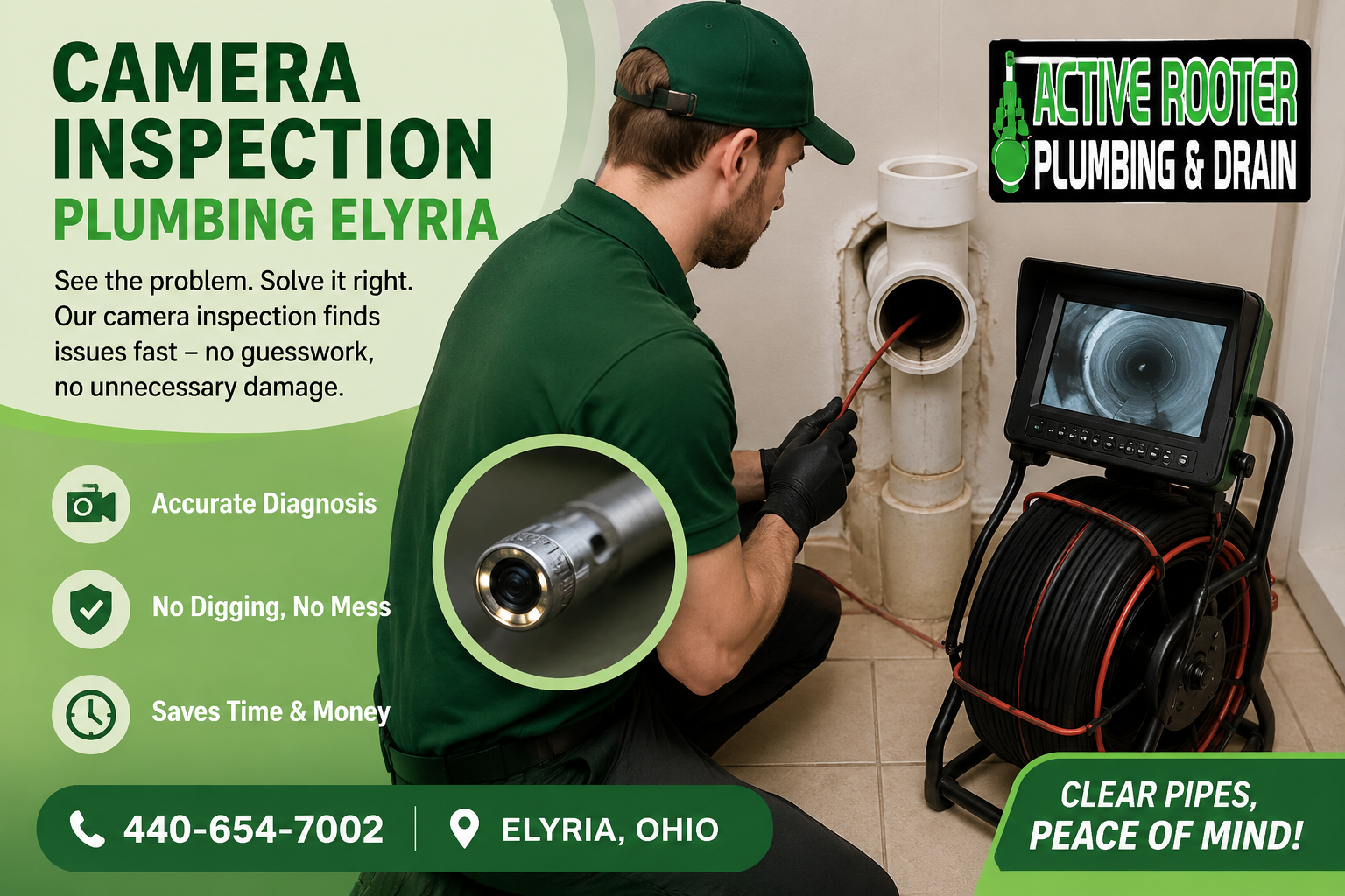 Camera Inspection Plumbing Elyria